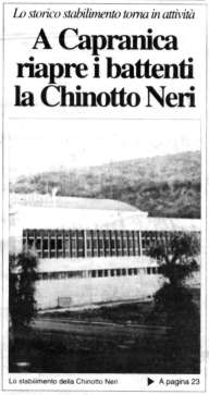 Lo stabilimento Chinotto Neri - fare clic per ingrandire